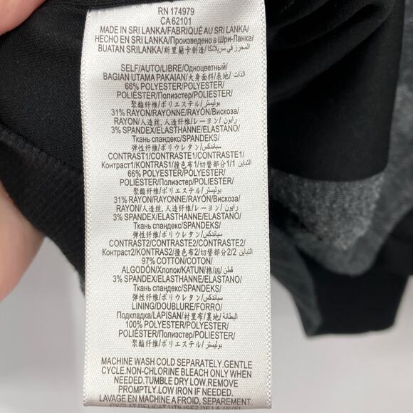 BCBGeneration Gray Black Lined Body Coat Snap Pockets Light Bomber Jacket READ - Picture 4 of 7